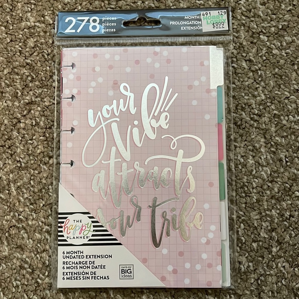 MINI Happy Planner 6 Month Undated Extension